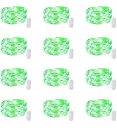 12 Pack Fairy Lights Battery Operated String Lights 7 Feet 20 Led Waterproof Christmas Lights Sil...