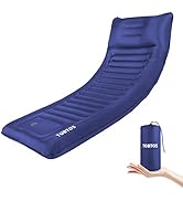 TOBTOS Self Inflating Camping Sleeping Pad with Pillow, Thick 6 Inch Ultralight Sleeping Pad with...