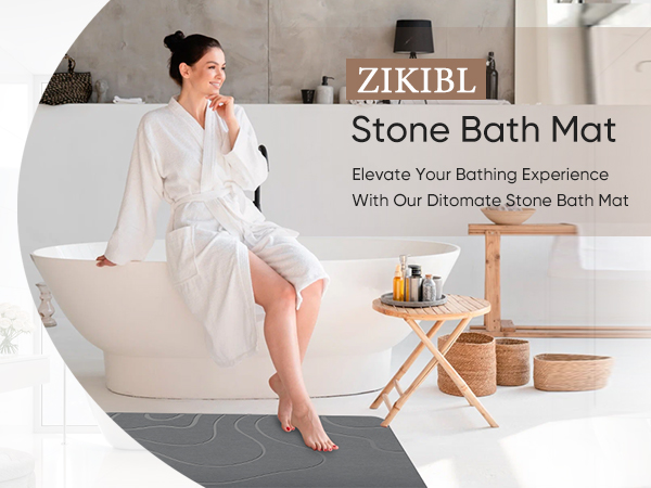 stone bath mat