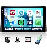 [4+64G] Android 15 Car Radio Stereo for Toyota 4Runner 2003-2009 with Wireless Carplay&amp;Android Au...