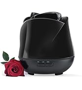 Earnest Living Rose Essential Oil Diffuser 150ml – Mini Ultrasonic Aromatherapy Humidifier for Be...