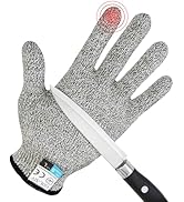 GOL-SIV Cut Resistant Gloves Level 5,Work Safety Glove,Cut Proof Gloves,Food Grade For Kitchen Oy...