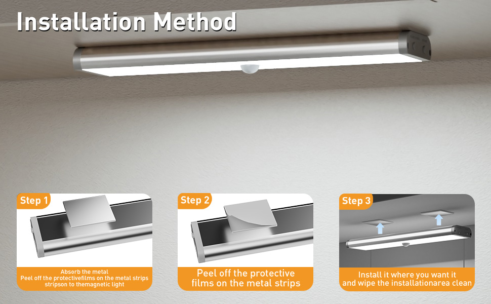 Rechargeable Closet Lights,Dimmable Battery Operated Lights,Magnetic LED Lights for Bedroom