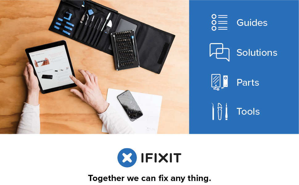 iFixit Guides, Solutions, Parts, Tools. Together we can fix any thing.