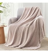 Exclusivo Mezcla Fleece Throw Blanket for Couch, Cozy Lightweight Blankets for All Season, Decora...