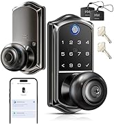Veise VE018 Keypad Smart Door Lock with Knob, App Control Keyless Entry Digital Lock with Handle,...