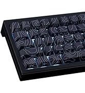 Tsungup Custom Keycaps,PBT Side Printed Keycap Set - Shine Through 135 Keys Contour Line Cool Key...