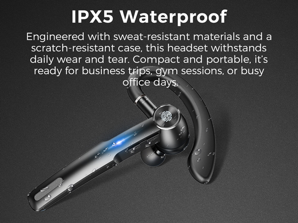 IPX5 Waterproof
