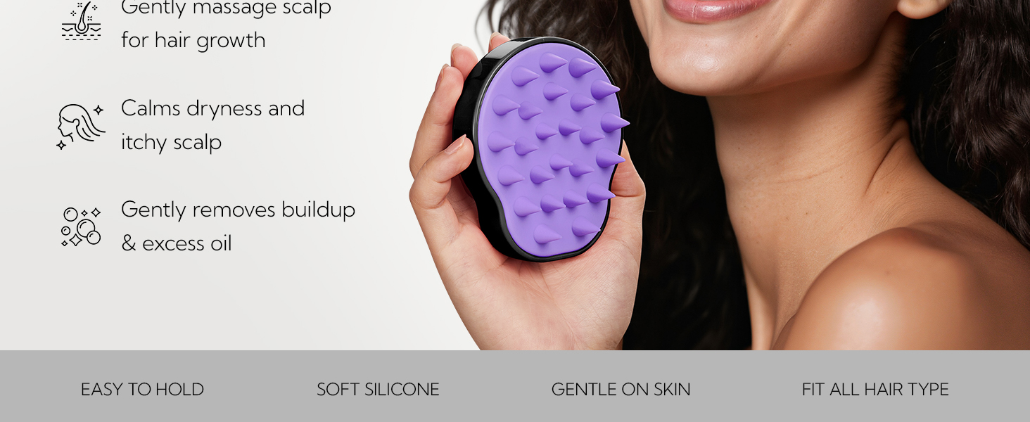Scalp Massager Scalp Scrubber Shampoo Brush