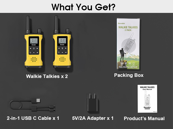 walkie talkies 2 pack