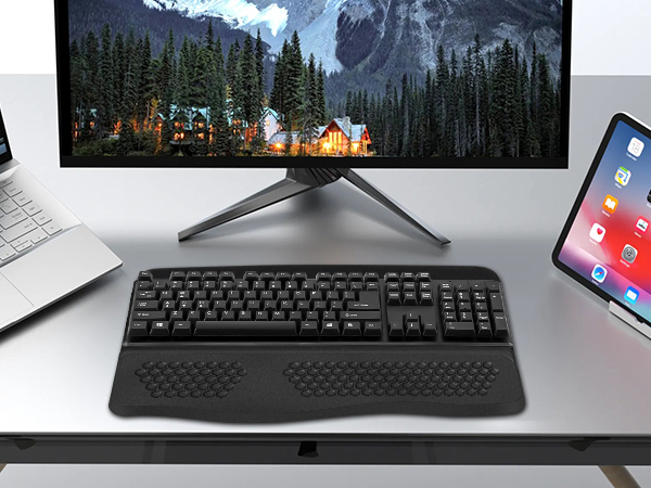 key board pad with wrist rest