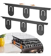 RECAPS Stainless Steel Extendable Stove Gap Covers Fliter 13.8"to 27.5"In, Stove Side Gap Covers ...