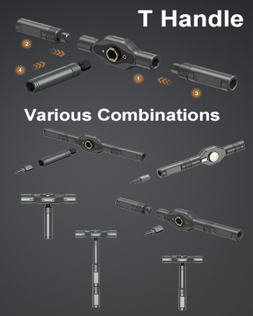 T Handle screwdriver set