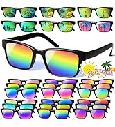 AILEHO Party Favors for Kids 4-8, 24Packs Neon Sunglasses for Kid, UV400 Protection Sunglasses Bu...