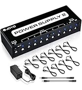 JOYO Guitar Pedal Power Supply 10 Isolated Output DC 9V 12V 18V Options for Distortion, Reverb, C...