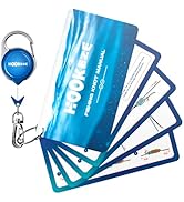 HOOK-EZE Fishing Knot Tying Cards, Waterproof Guide to 8 Essential Fishing Knots, Fishing Gadgets...
