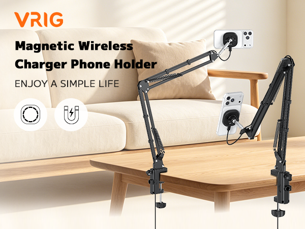 magnetic wireless charger phone holder