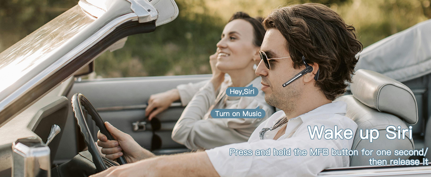 the Bluetooth headset for cellphone supports voice assistant.