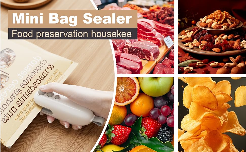 Mini Bag Sealer Food Preservation Housekee