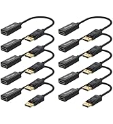DoroJepi 4K DisplayPort to HDMI Adapter 10 Pack, Display Port DP Male to HDMI Female Converter (U...