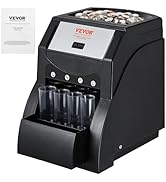 VEVOR Coin Sorter Organizer for USD Coins, Sorts 1¢, 5¢, 10¢, 25¢, 230 Coins/Min, Includes 4 Coin...