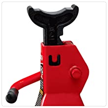 Torin BIG RED Steel Jack Stands: Double Locking,6 Ton (12,000 lb) Capacity, black, 1 Pair