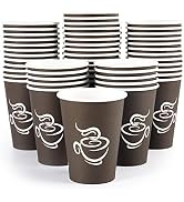 LITOPAK 240 Pack 12 oz Paper Cups, Brown Disposable Hot Coffee Cups for Party, Picnic, Travel, an...