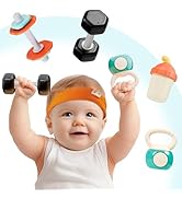iPlay, iLearn Baby First Gym Rattle Set, Infant Teething Rattles for 3-6 Month, Newborn Sensory D...