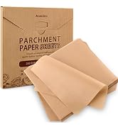 Parchment Paper Sheets, 200Pcs 8x8 Inch Squares Precut Parchment Sheets for Baking, Grilling, Air...