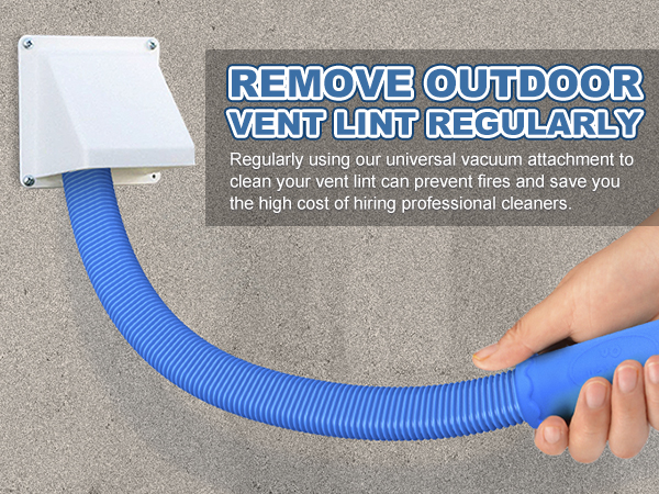 dryer vent cleaner kit with Stretch Universal Connector