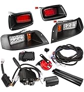 EZGO LED Headlight Tail Light Kit, Golf Cart Headlight Taillight Kit for EZGO TXT 1996-2013 Gas&amp;E...