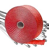 Eyaeyao Exhaust Wrap, Heat Wrap for Exhaust Pipes, Header Wrap,Exhaust Heat Wrap Roll For Motorcy...