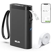 Nelko Label Maker Machine with Tape, P21 Bluetooth Label Printer, Wireless Mini Label Makers with...