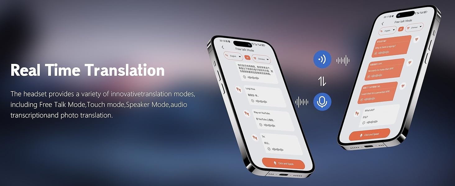 AI Translation Earbuds Real Time Translation