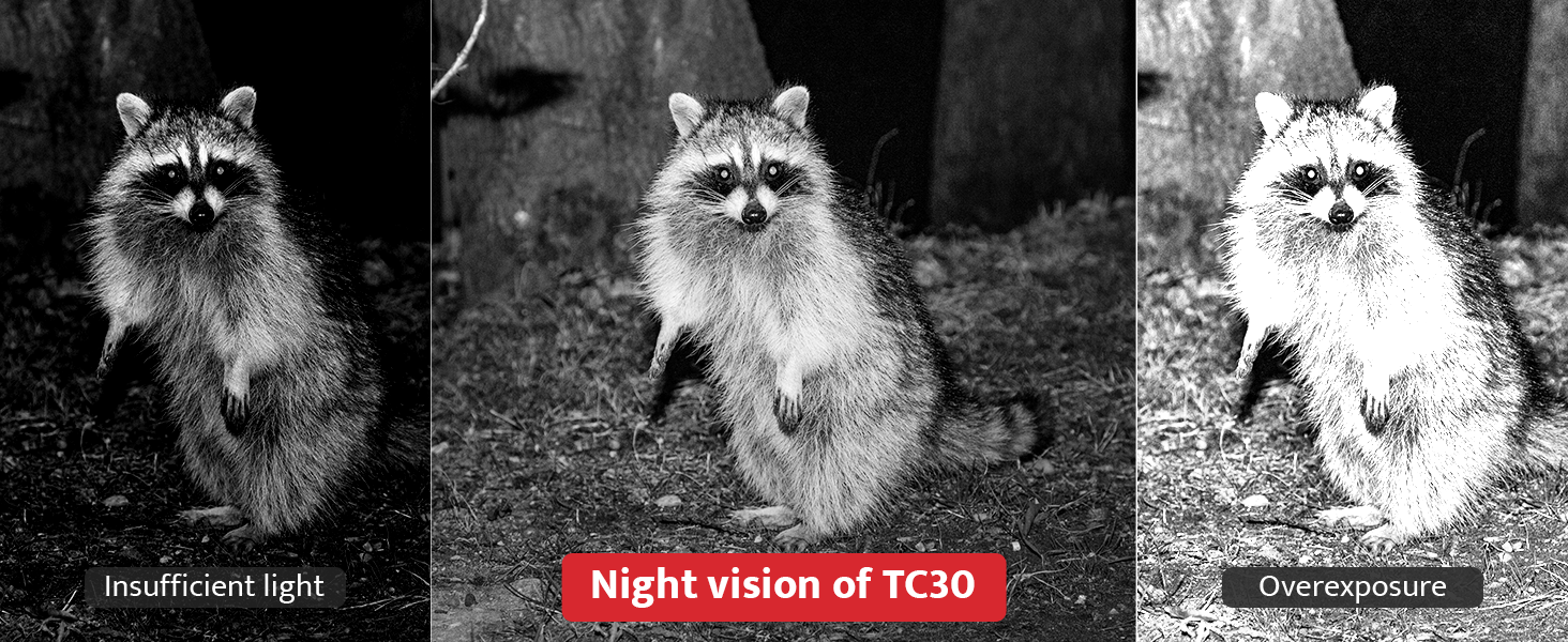 Equipped with 36pcs 850nm infrared LEDs the trail camera does not disturb wildlife even in the dark