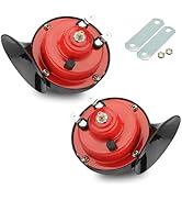 Downhill 2 PCS 300DB Snail Horn, ABS + Metal Super Loud Car Horn, Universal 12V Waterproof Air Ho...