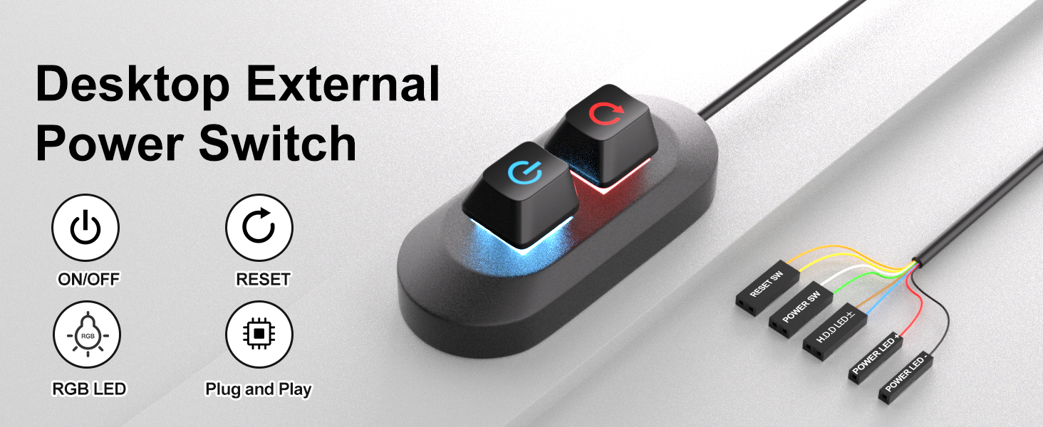 Desktop external power switch