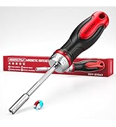 1/4? Magnetic Ratcheting Screwdriver, Durable Bit Holding Screwdriver With Non-Slip Handle 220mm ...