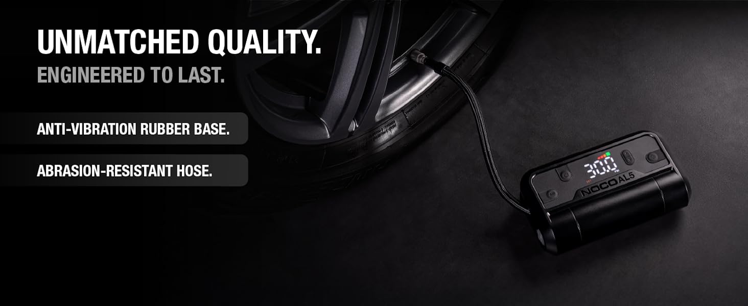 heavy duty air compressor engineered to last anti-vibration base abrasion resistent hose