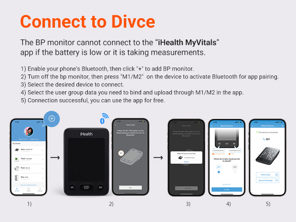 bluetooth blood pressure monitor