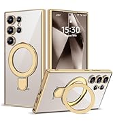ETPESOK Compatible with Samsung Galaxy S24 Ultra Case with Magnetic Ring Stand [Compatible with M...