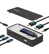 WAVLINK USB4 Docking Station, Docking Station with M.2 Enclosure | Triple 4K Display, 130W PD IN,...