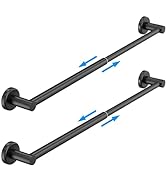 HUFEEOH 2 Piece Adjustable Towel Bar, 11.92 to 23 Inch Hand Towel Bar for Bathroom Accessories, S...