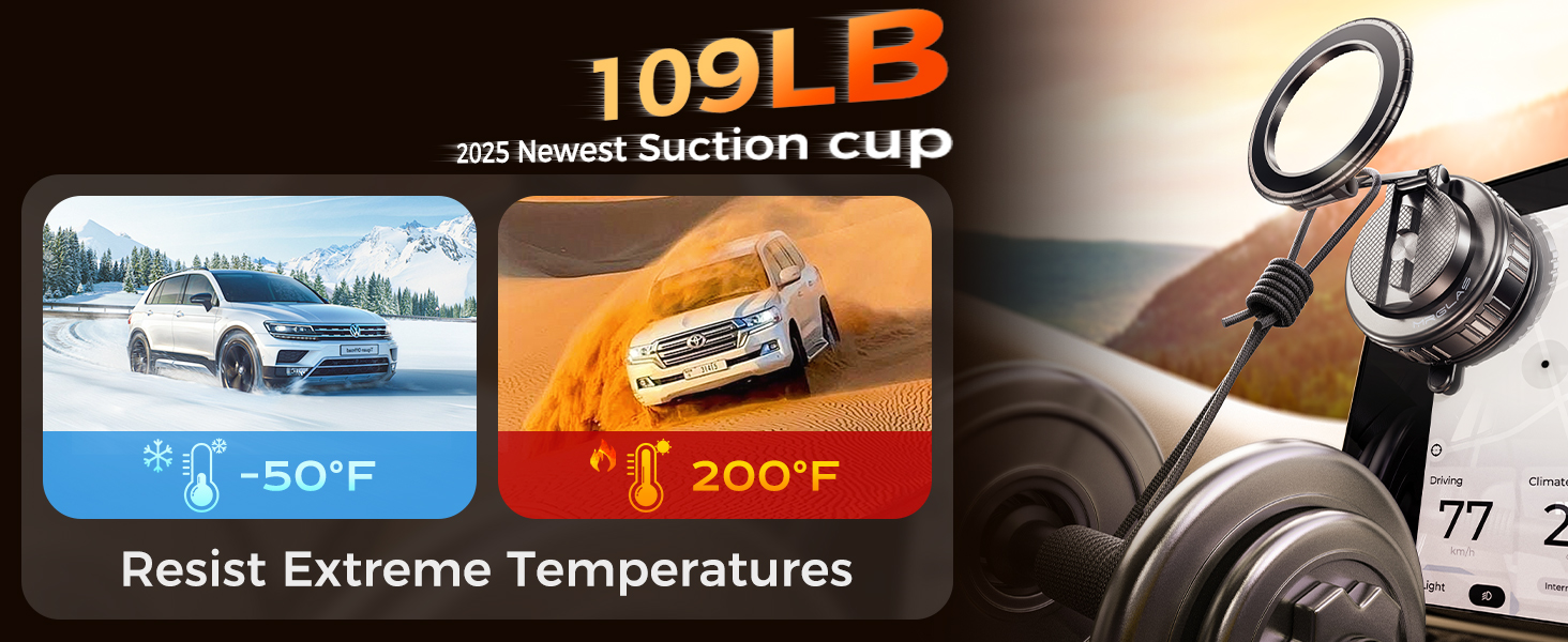 360° Rotation Vacuum Magnetic Phone Holder