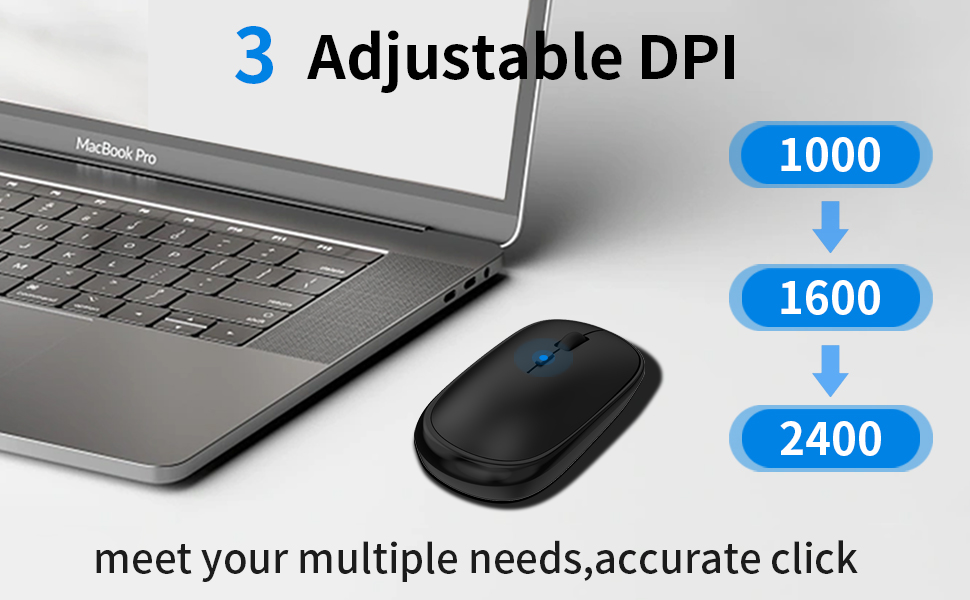 3-speed adjustable DPI