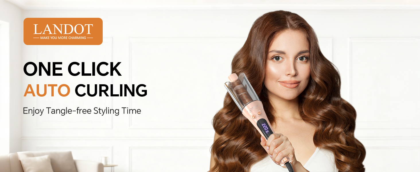 LANDOT Automatic Curling Iron 1-inch