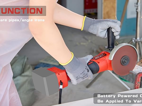 Angle grinder cordless battery lithium brushless motor cutting grinding cut tool power wood metal