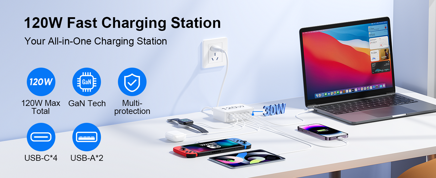 120W Fast Charging Station
