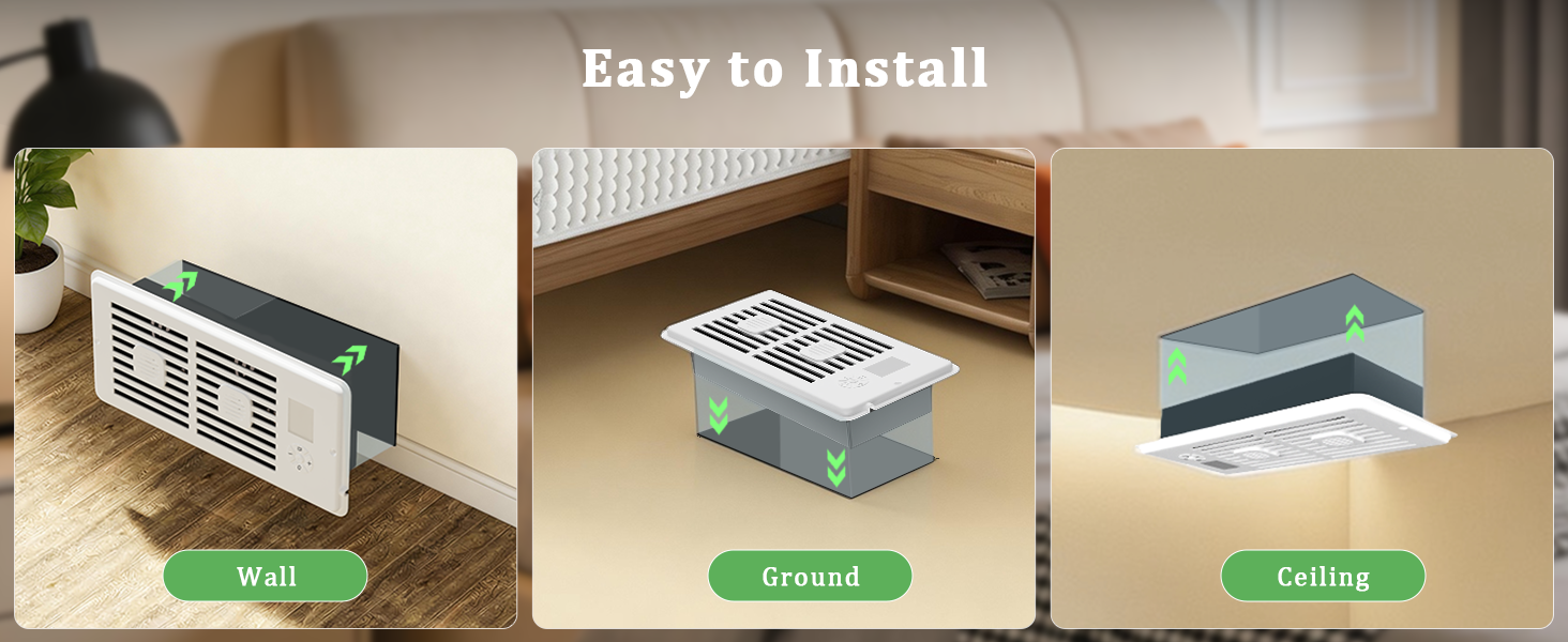4x10 duct booster fan is easy to install, idea for wall ground ceilling
