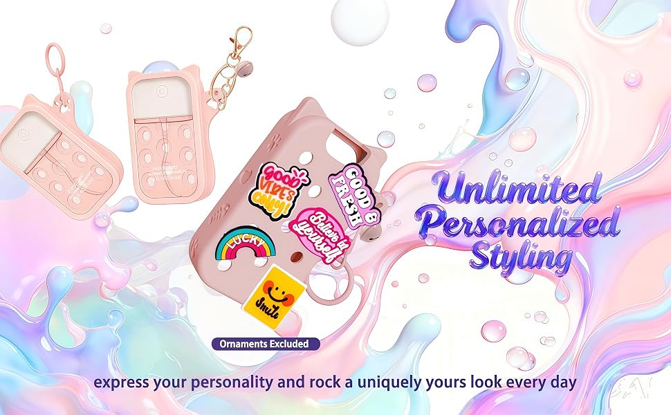 PeaKalo touch land hand sanitizer case has an adorable cat shape with cute ears, tiny paws
